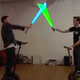 Illustration for article titled Light Saber Jousting With Segways